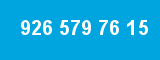 926 579 76 15 926 579 76 15